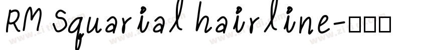 RM Squarial hairline字体转换
